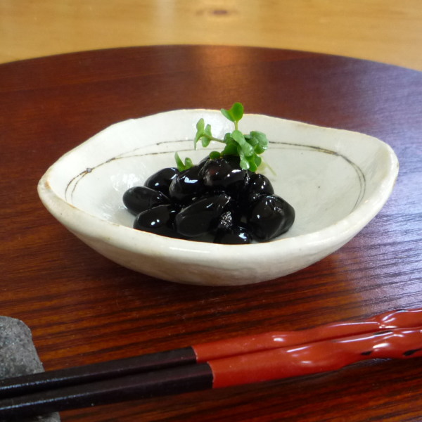 白鉄線マロン豆鉢（足無）